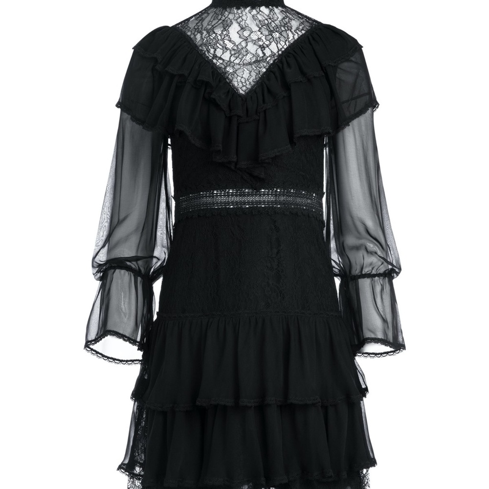 Alice + Olivia Clea Tiered Lace Minidress